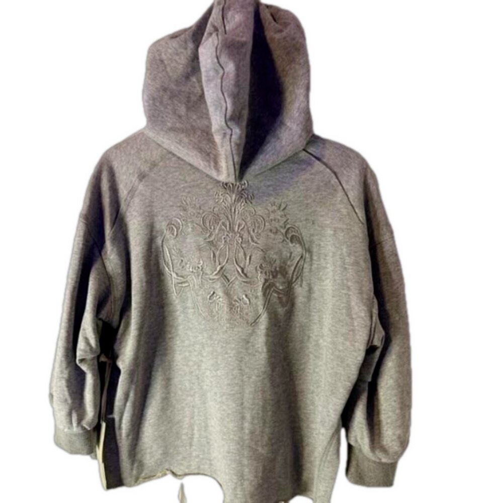 Love In Crop Hoodie Grey NWT US M